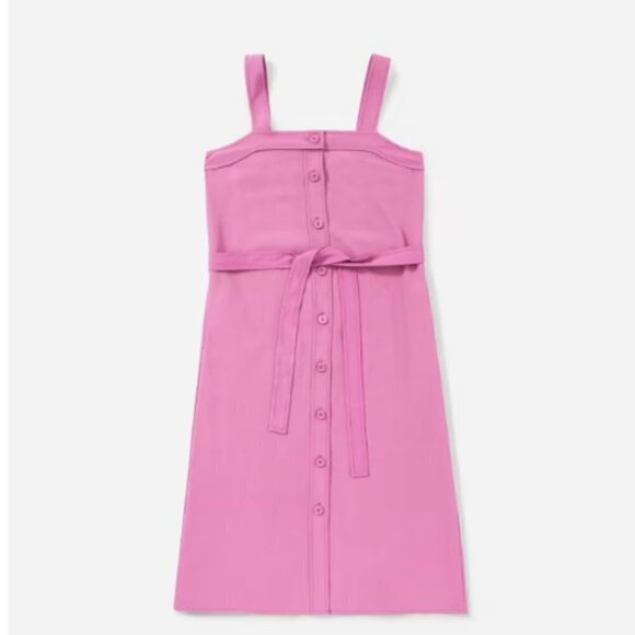 EVERLANE Japanese GoWeave Picnic Apron Midi Dress Sleeveless Purple NEW Size 00 - Picture 1 of 6